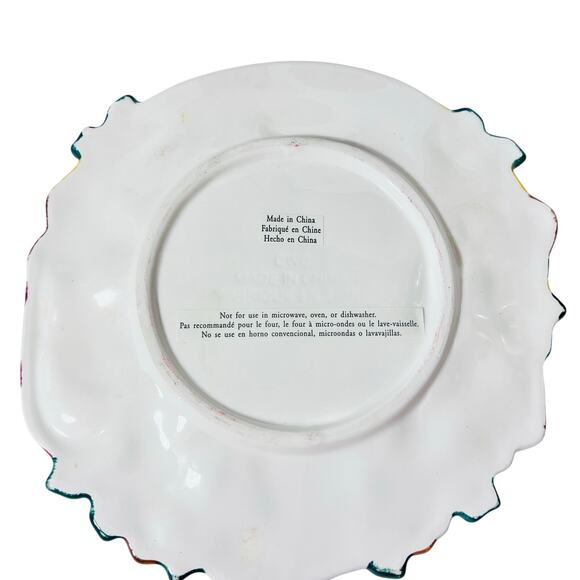 Ceramic Christmas Bear Stand And Cookie Plate "Cookies For Santa" 13" Tall - Picture 10 of 16